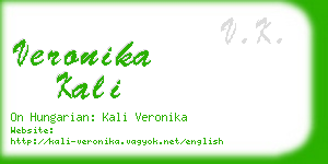 veronika kali business card